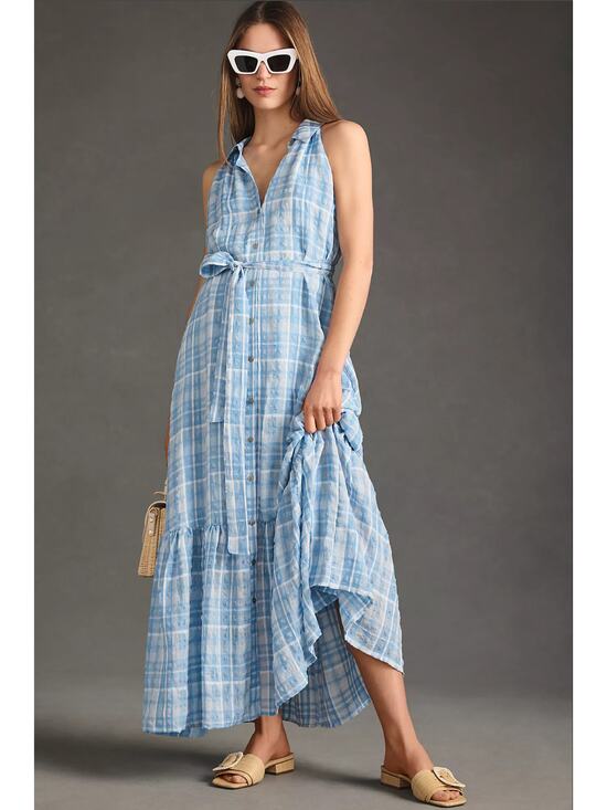 Anthropologie Dresses & Skirts - NWT Anthropologie Sleeveless Button-down Blue Shirt Dress - XS
